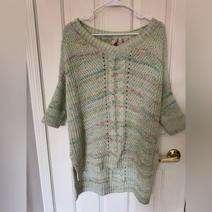 Pilcro Pastel oversized Knit V-Neck Sweater small